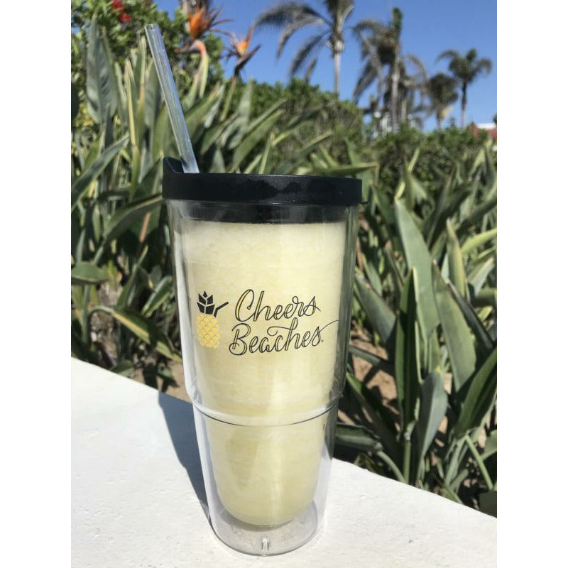 Cheers Beaches Accessories Cheers Beaches 24oz. Double Walled Pineapple Tumbler.