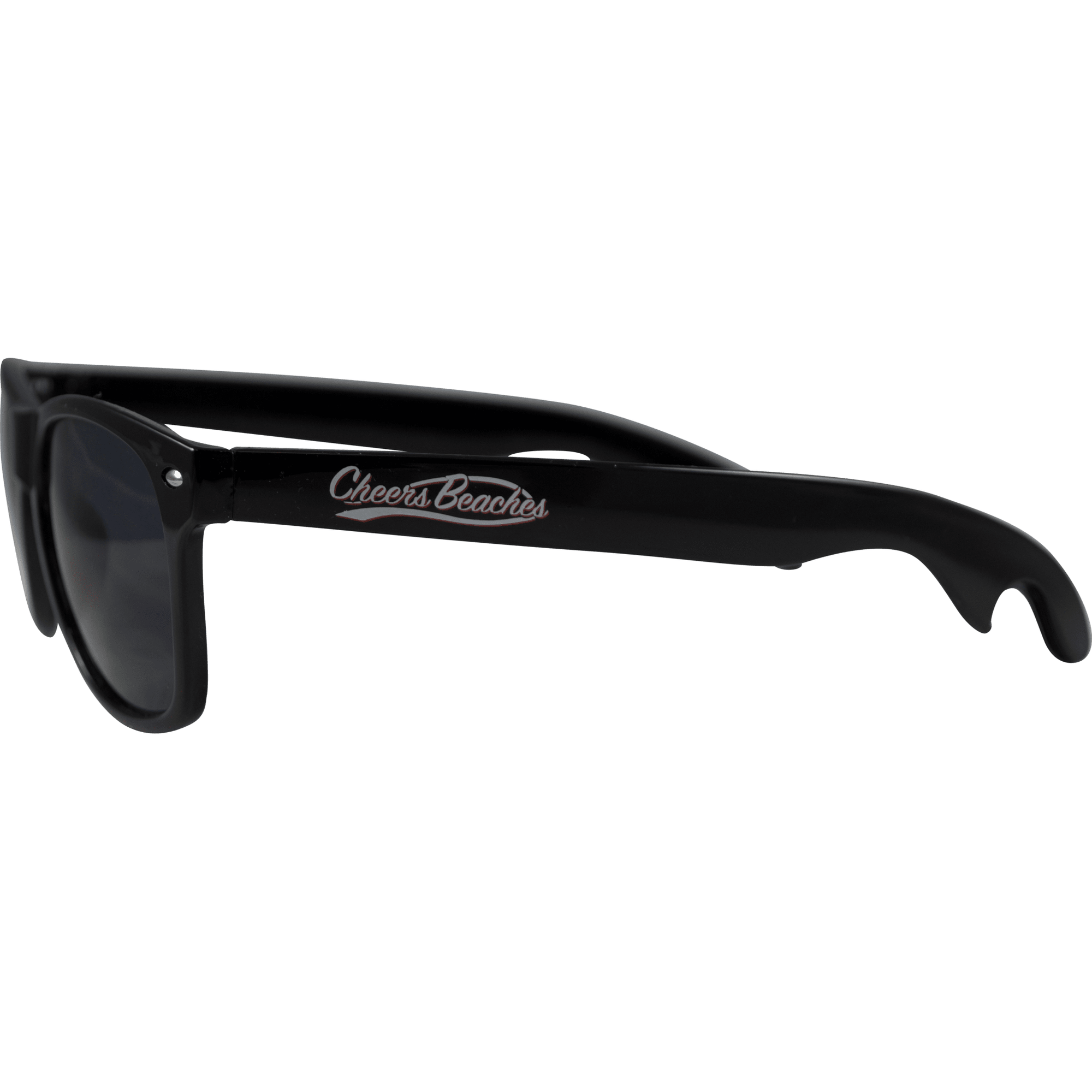 Cheers Beaches Accessories Cheers Beaches Bottle Opener Sunglasses: Black