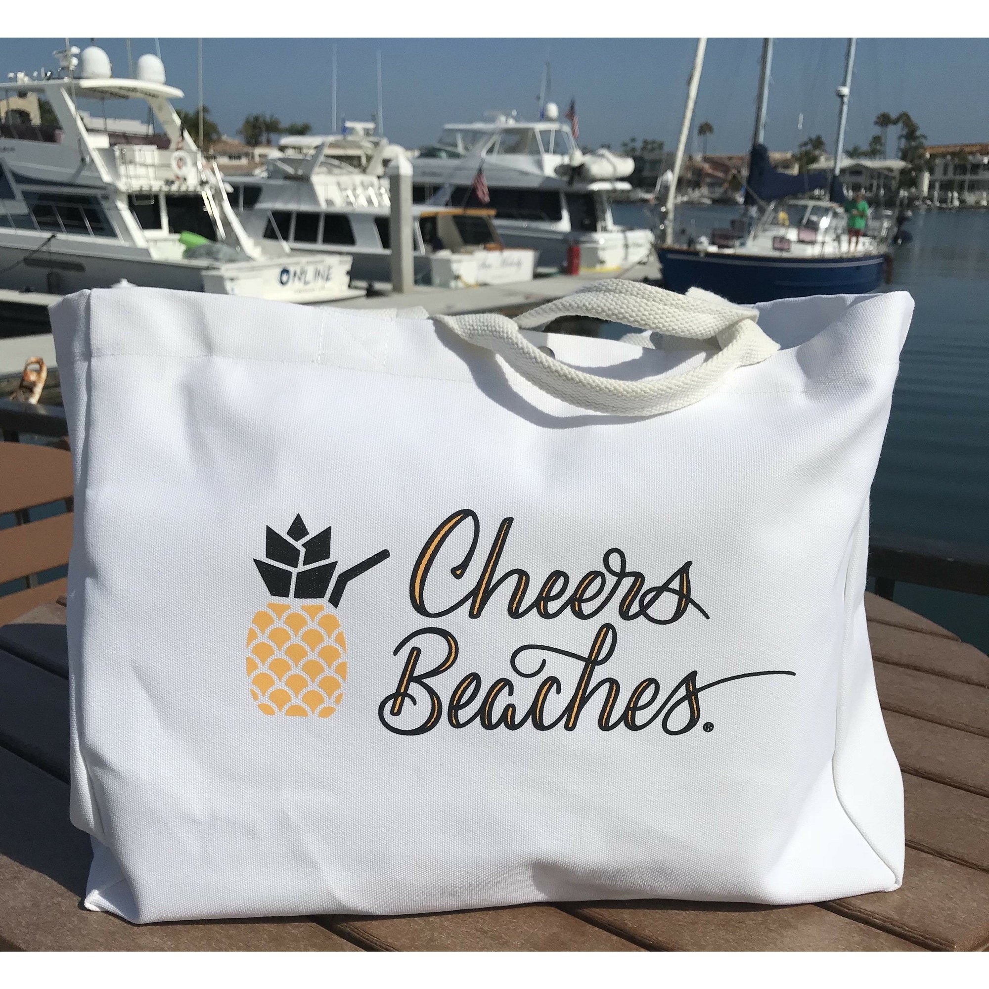 Cheers Beaches Accessories Cheers Beaches Pineapple Tote Bag