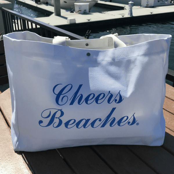 Cheers Beaches Accessories Cheers Beaches Tote Bag: Carolina Blue