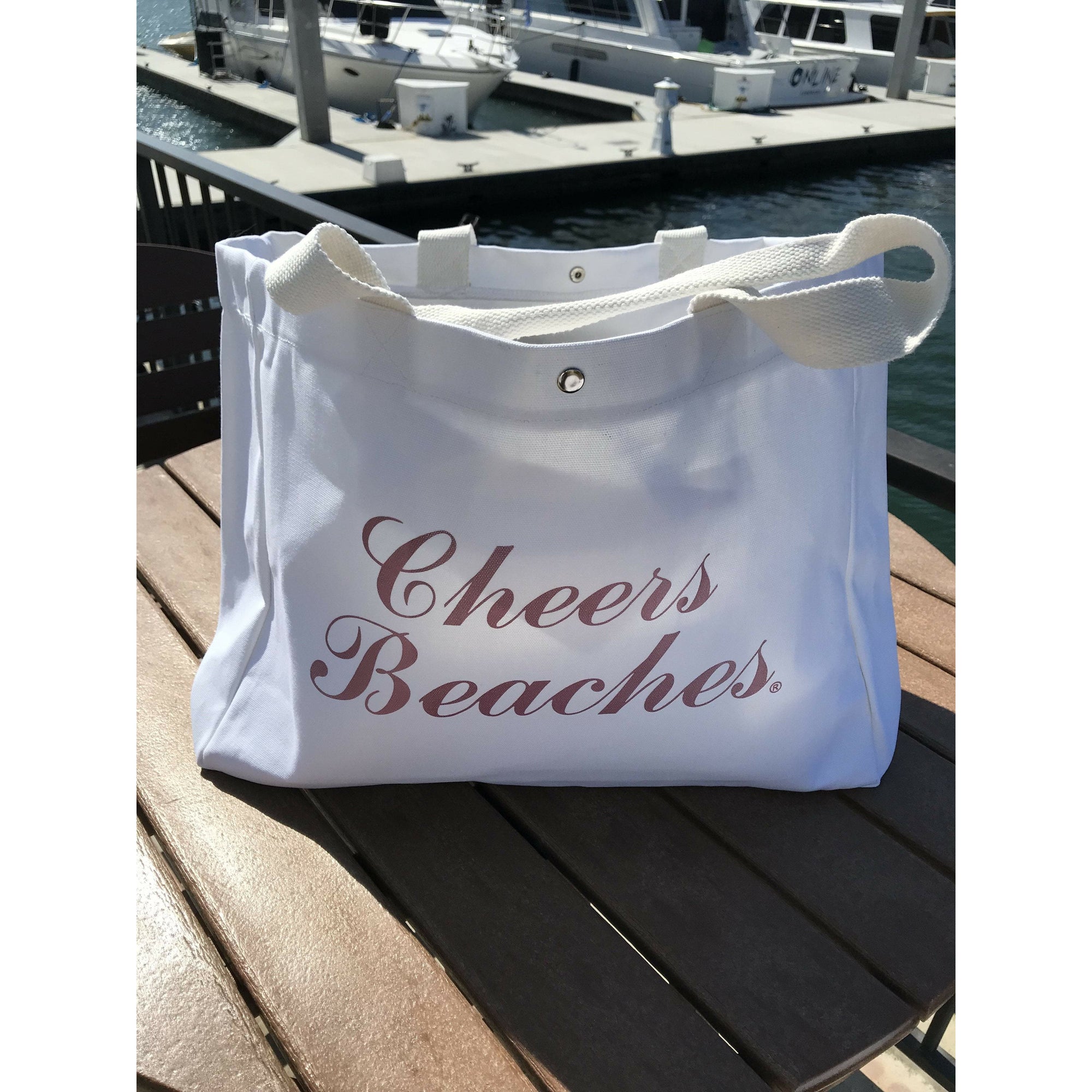 Cheers Beaches Accessories Cheers Beaches Tote Bag: Metallic Pink