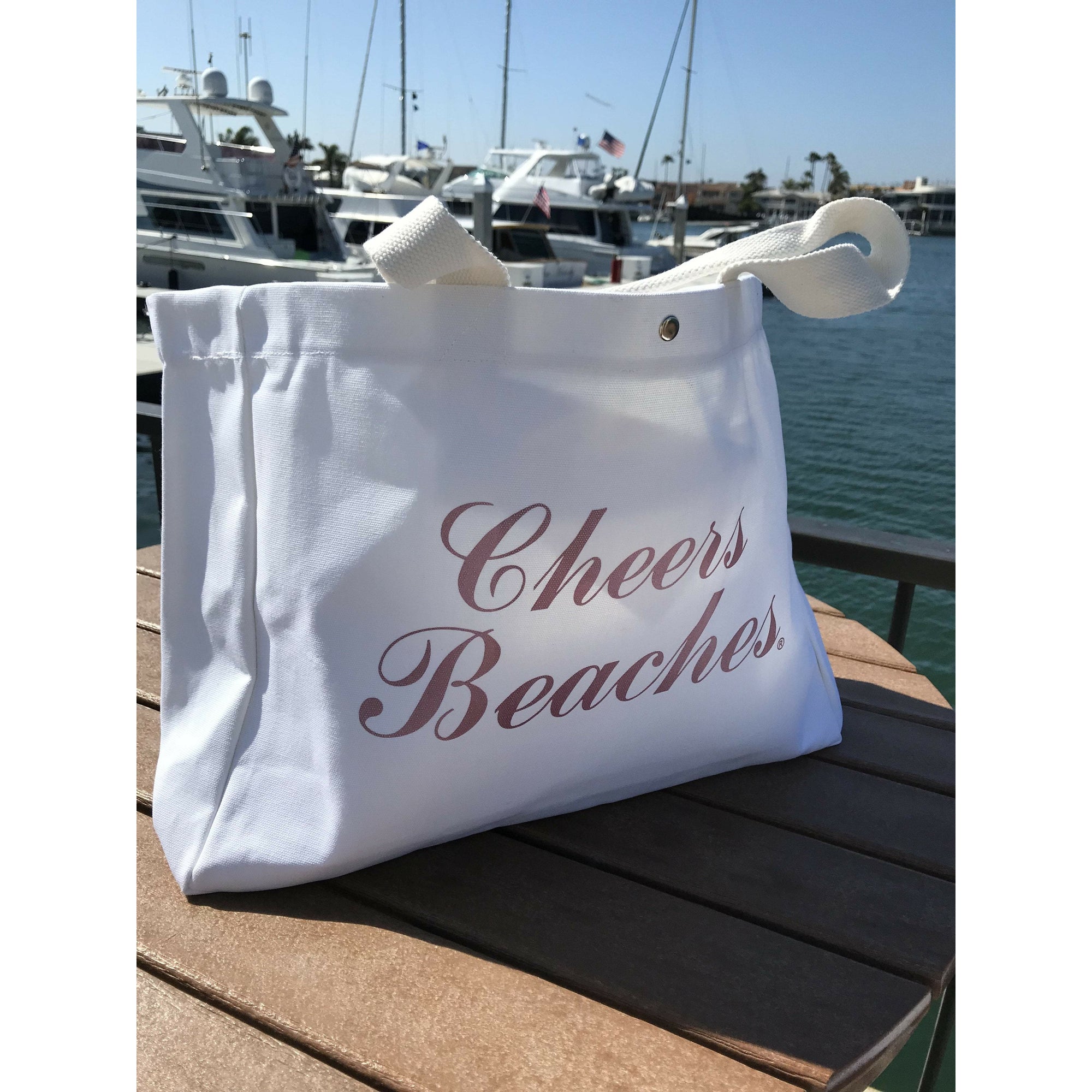 Cheers Beaches Accessories Cheers Beaches Tote Bag: Metallic Pink