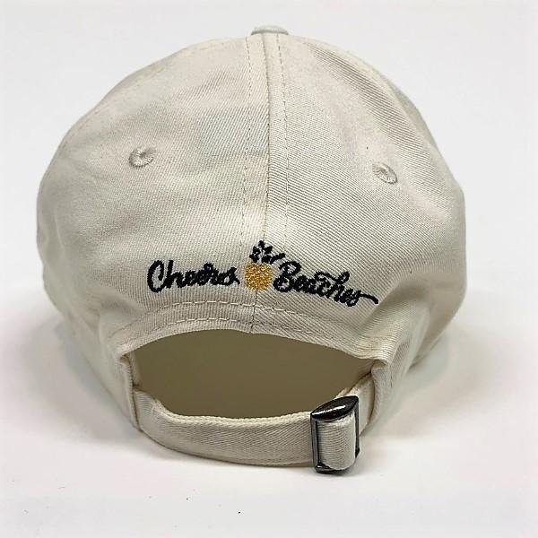 Cheers Beaches Accessories Universal / white Cheers Beaches Embroidered Pineapple Hat: Cream