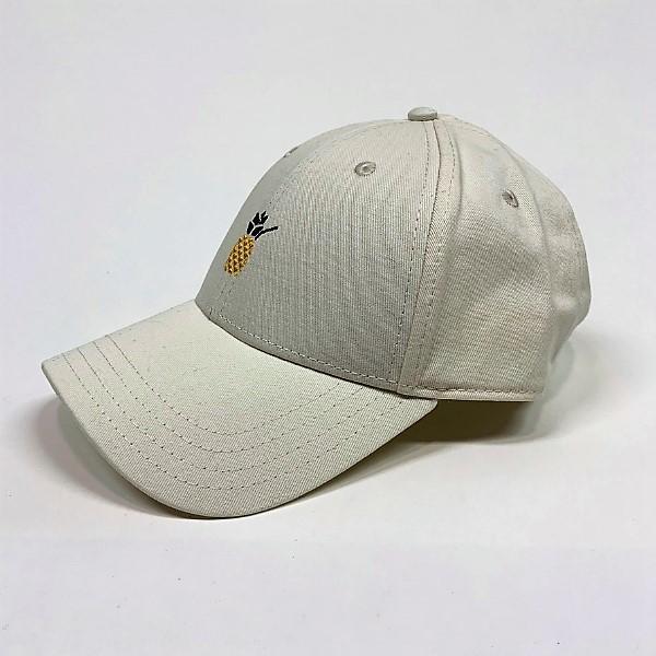 Cheers Beaches Accessories Universal / white Cheers Beaches Embroidered Pineapple Hat: Cream