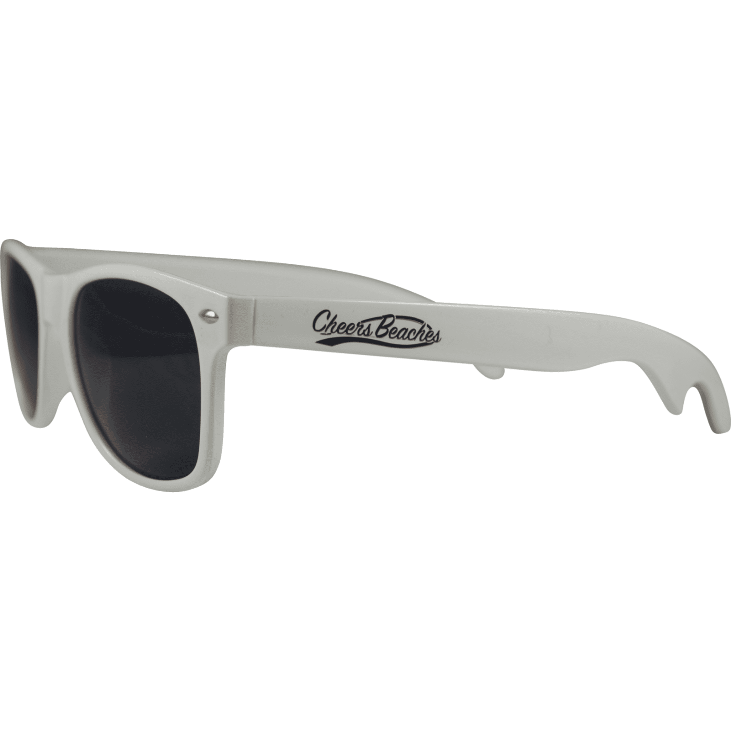 Cheers Beaches Accessories White Cheers Beaches Bottle Opener Sunglasses: Black