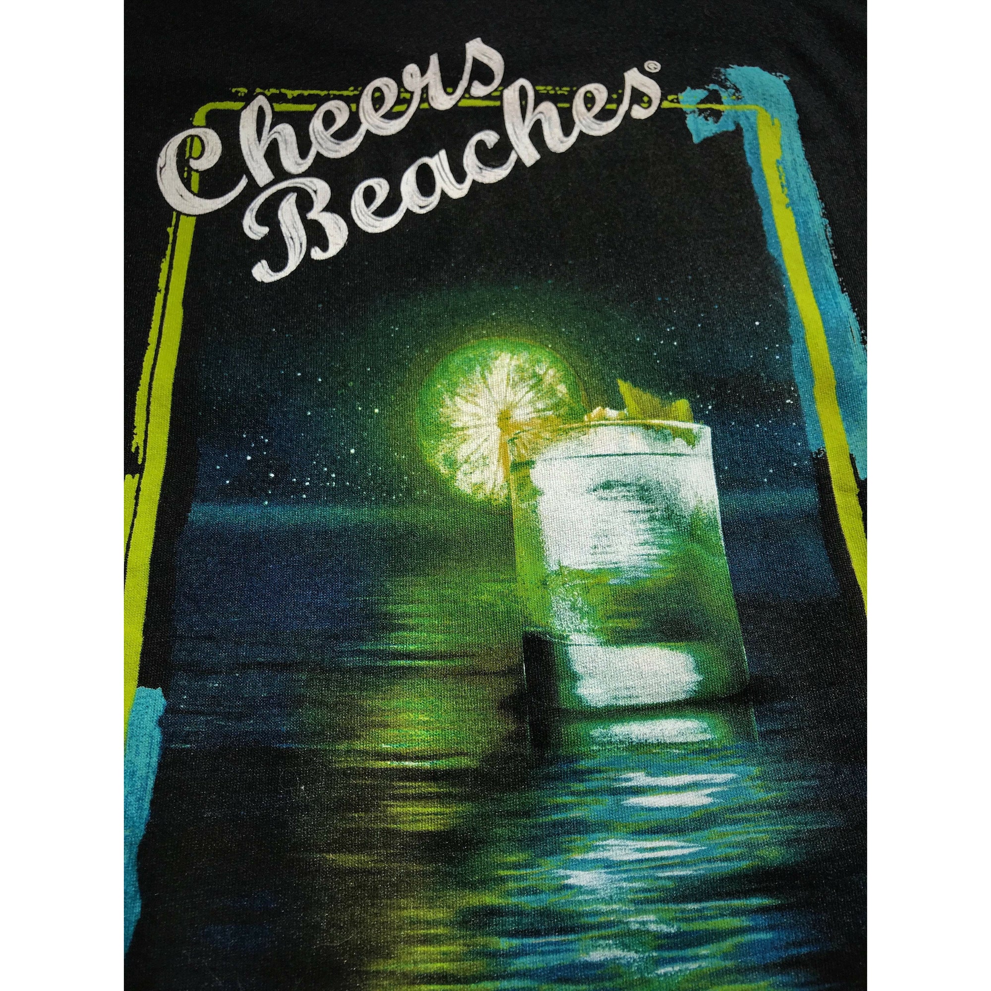 Cheers Beaches Men Cheers Beaches "End The Night Right" T-shirt: Black